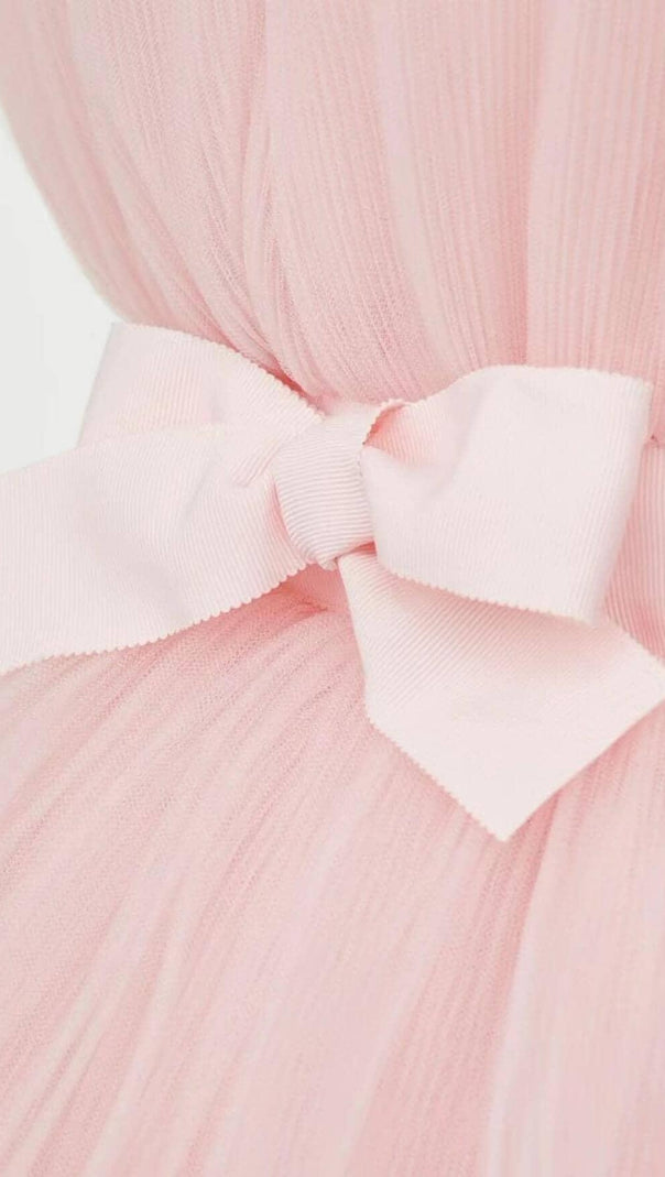 AIIZIE LAYERED STRAPLESS MINI DRESS IN PINK - product image