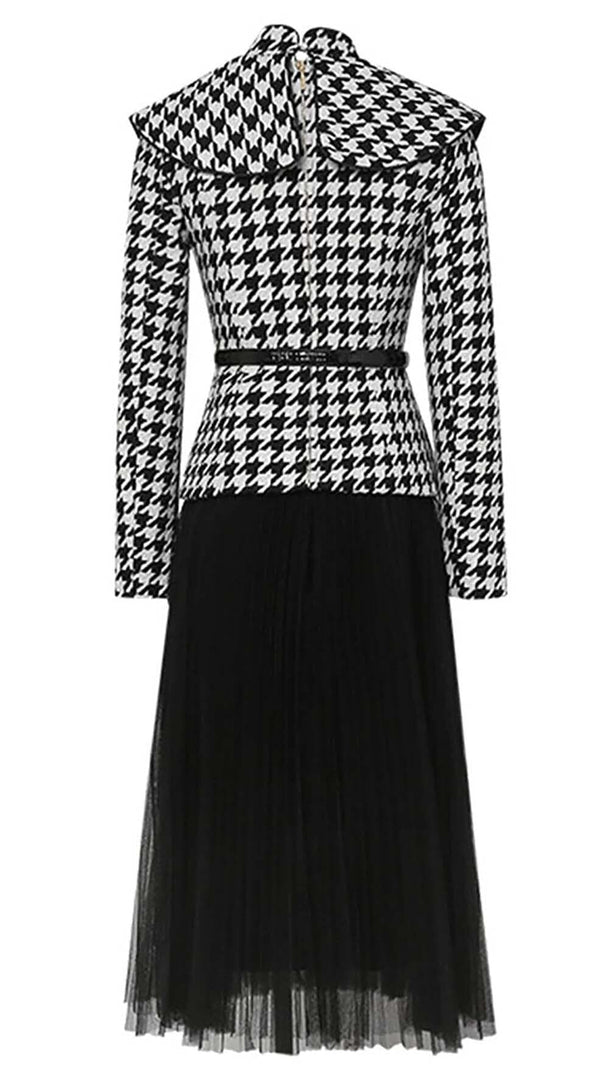 AIIZIE LONG-SLEEVE STAND COLLAR JACKET DRESS - product image