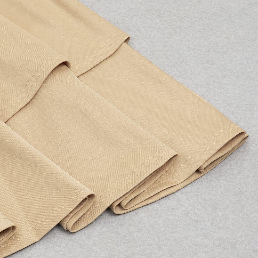 AIIZIE ONE-SHOULDER MERMAID MIDI DRESS IN KHAKI - product image