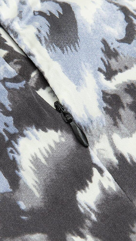 PLUS SIZE ALLOVER PRINT CAMI MIDI DRESS