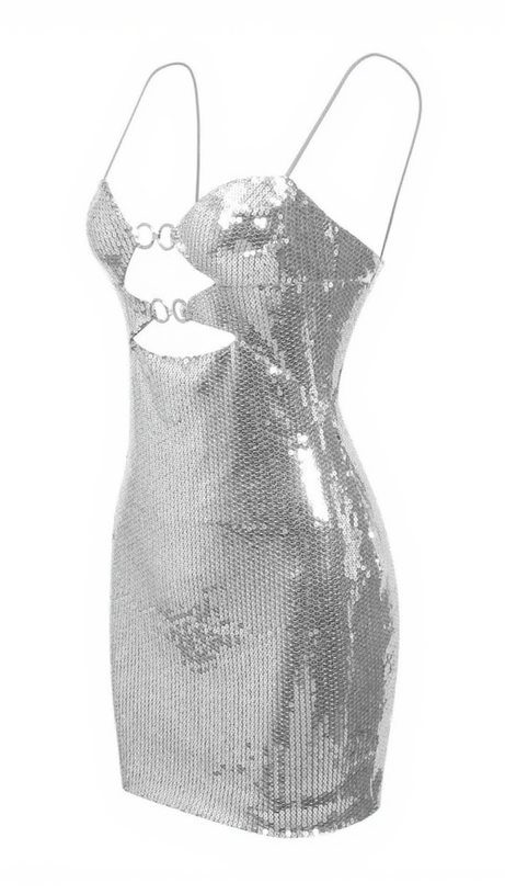 Rafaella – Figurbetontes Minikleid mit Paillettenverzierung