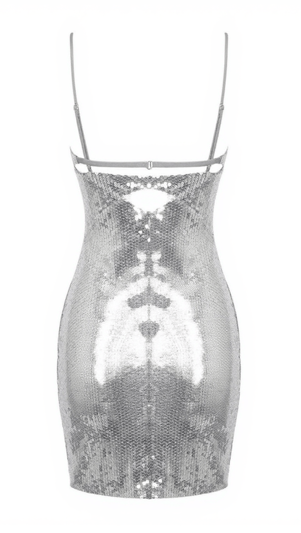 AIIZIE RAFAELLA SEQUIN EMBELLISHED BODYCON MINI DRESS - product image