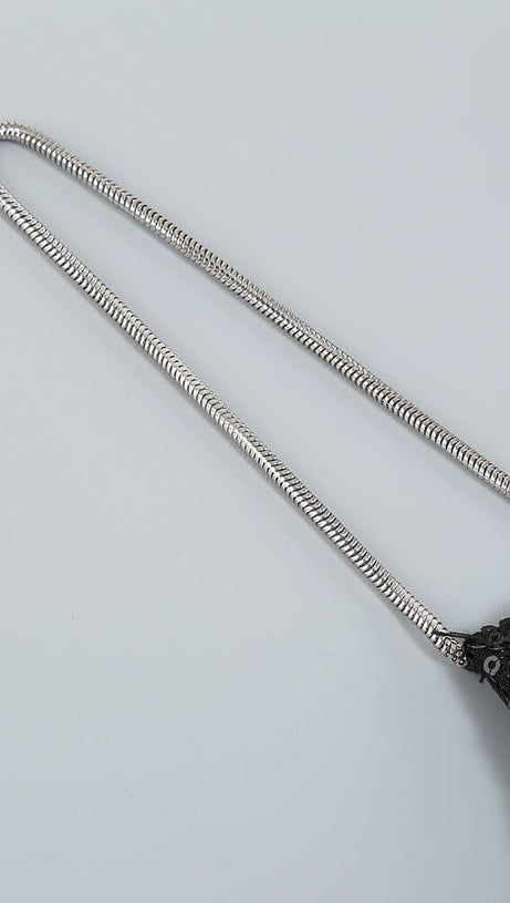 THIGH SLIT SEQUIN MAXI DRESS IN BLACK