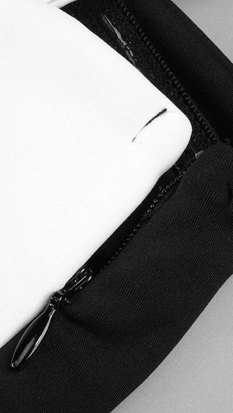 ASYMMETRIC OFF-THE-SHOULDER MAXI DRESS IN BLACK