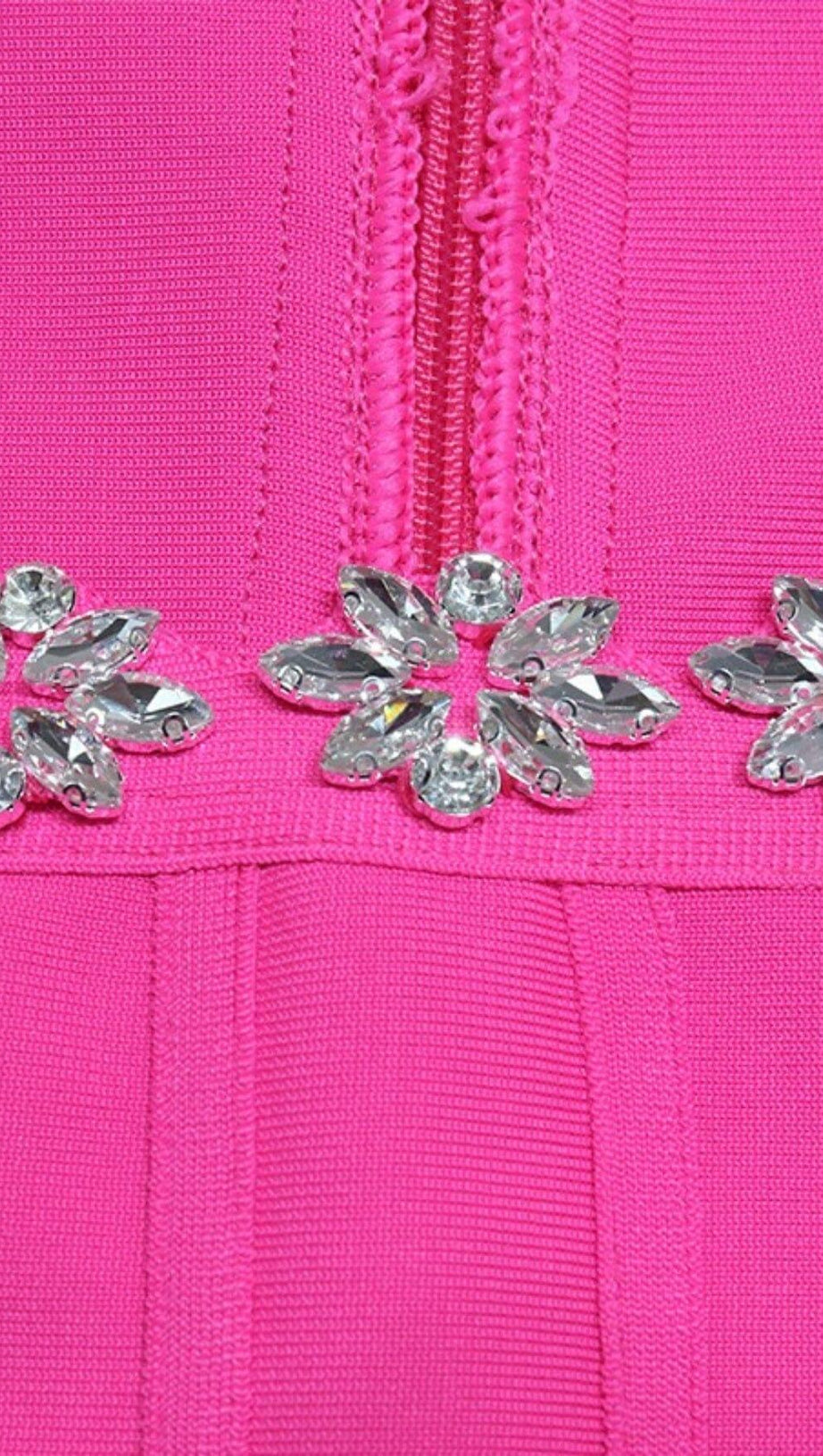 LONG SLEEVE SQUARE COLLAR MINI DRESS IN PINK