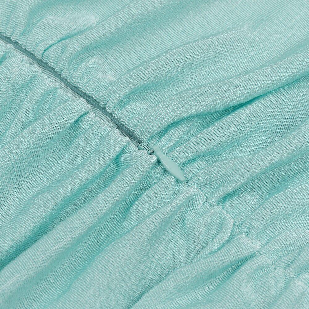 ABITO CORSETTO STRINGENTE IN VITA CON SPALLINE VERDE MENTA