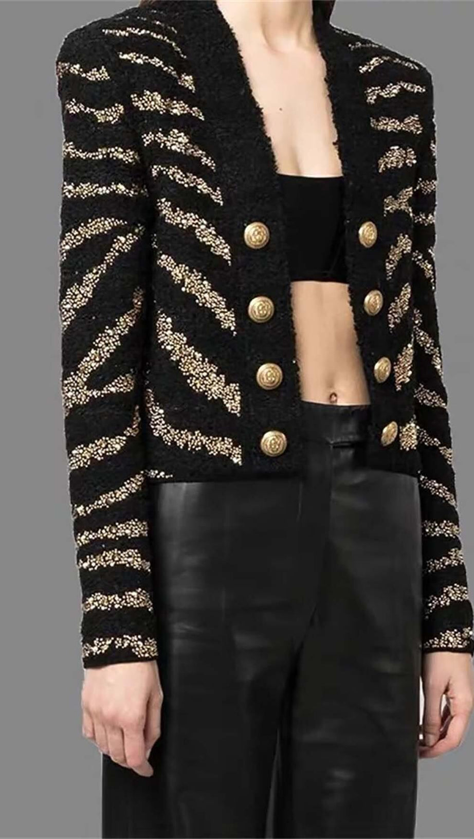 SEQUIN-EMBELLISHED KNITTED TWO PIECE SET IN WHITE