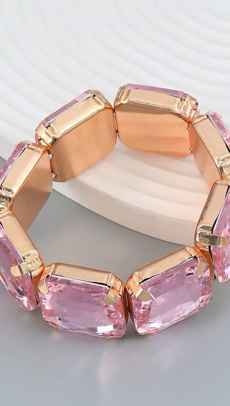 BRACCIALE CON STRASS QUADRATI