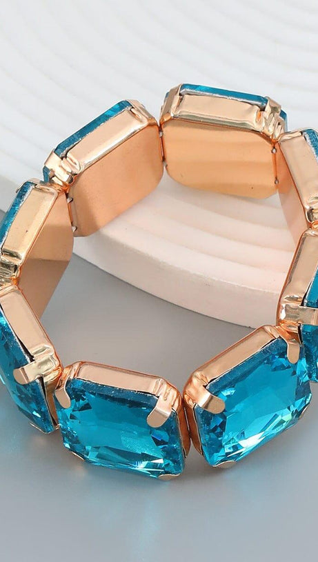 BRACCIALE CON STRASS QUADRATI