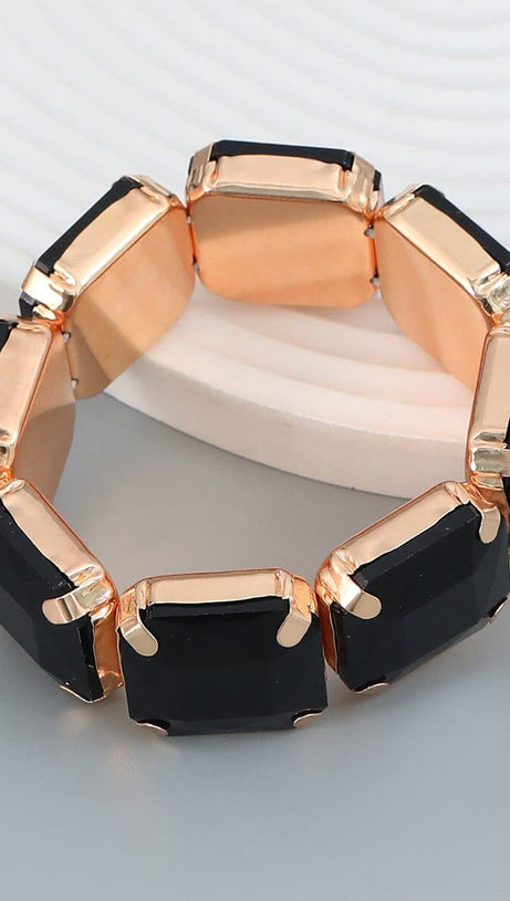 BRACCIALE CON STRASS QUADRATI