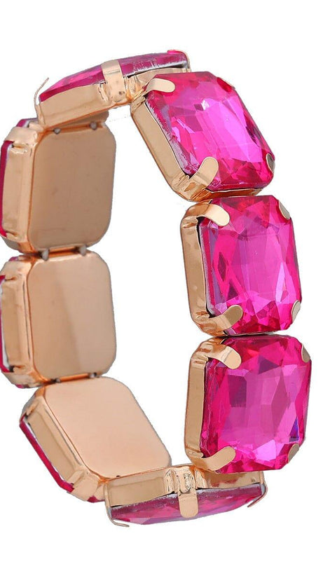 BRACCIALE CON STRASS QUADRATI