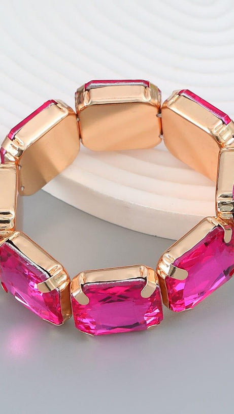 BRACCIALE CON STRASS QUADRATI