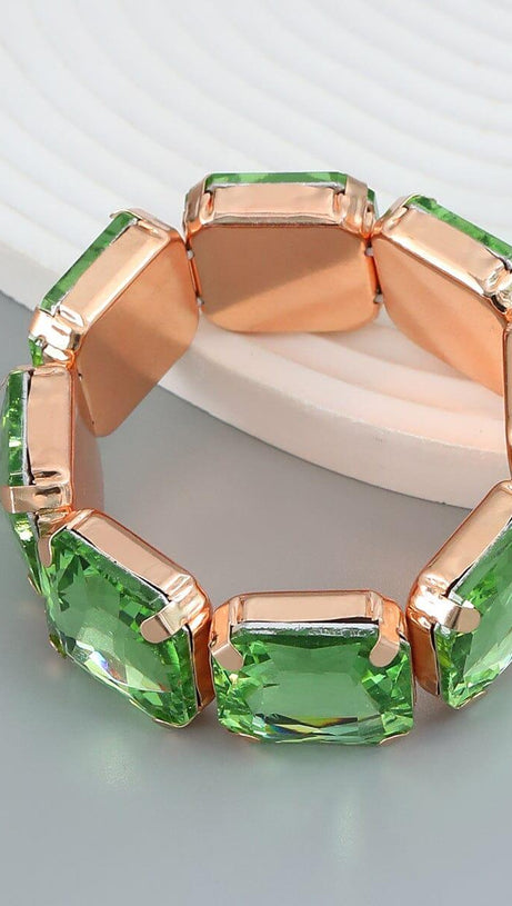 BRACCIALE CON STRASS QUADRATI