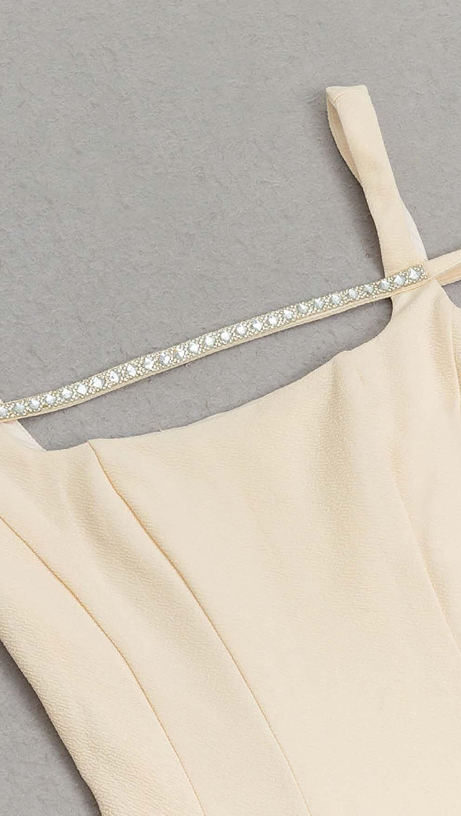 STRUCTURED CORSET FLOUNCED MIDI DRESS IN IVORY