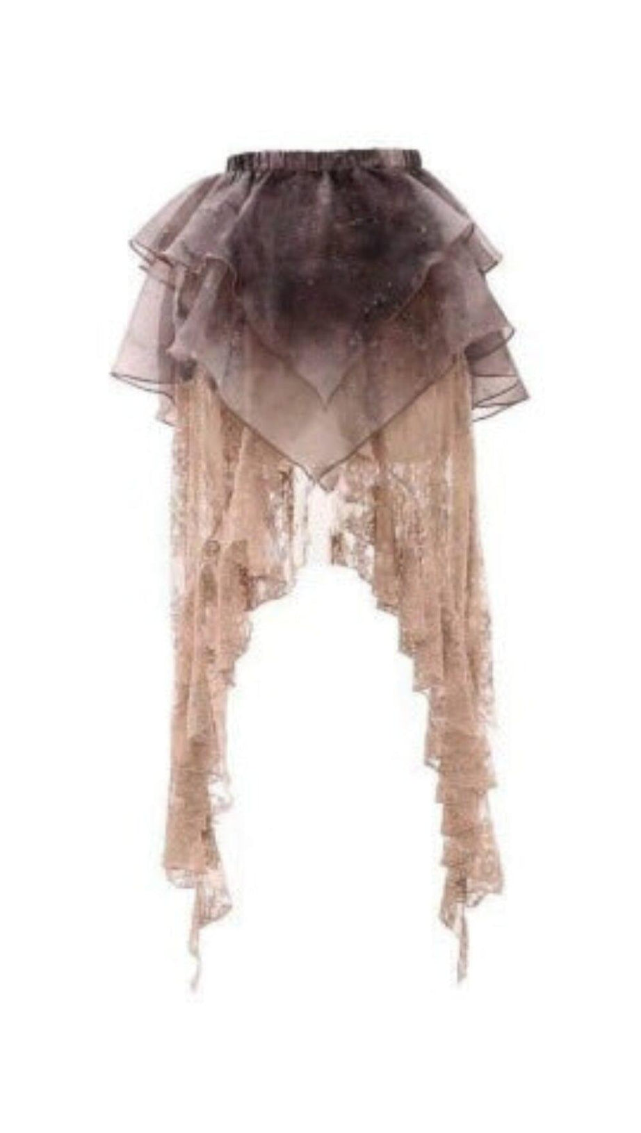 ORGANZA LOLITA LACE SLIT SKIRT