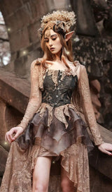 RUSSET GOTHIC LOLITA LACE BOLERO