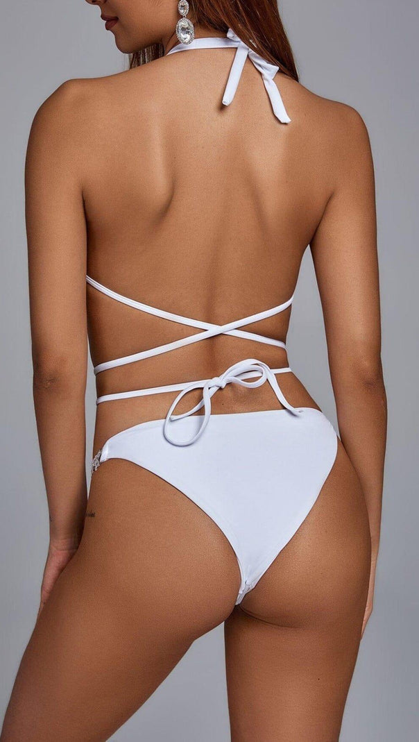 AIIZIE WIKI DIAMOND BIKINI - WHITE - product image