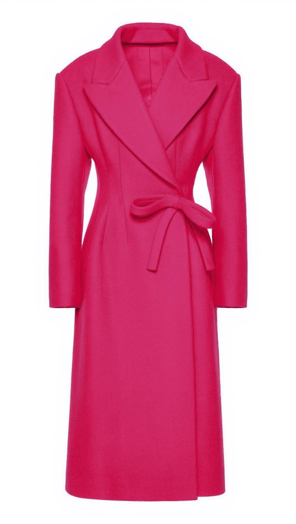 AIIZIE ZETA BOW WOOLEN COAT - product image