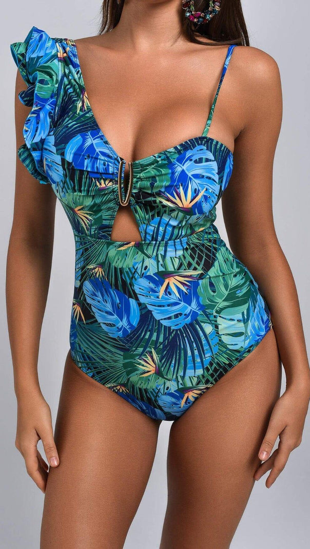 AIIZIE ELLIEE TROPICAL PRINTED SWIMWEAR - product image