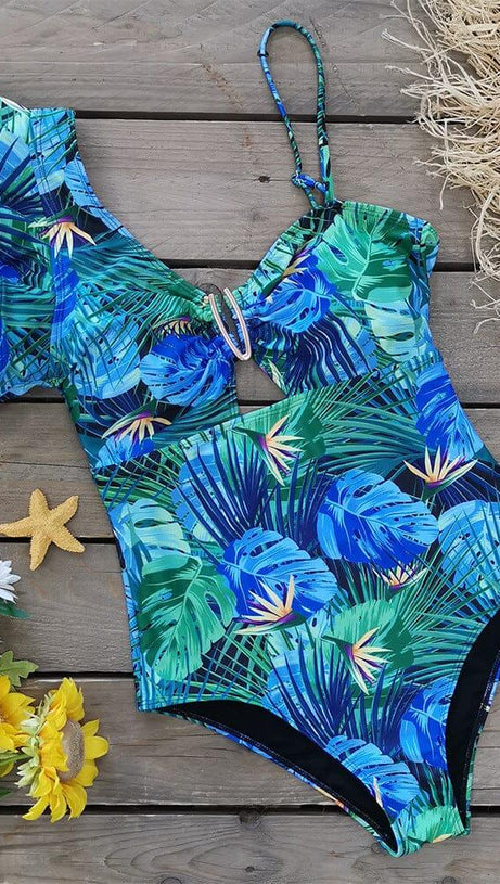 COSTUME DA BAGNO CON STAMPA TROPICALE ELLIEE