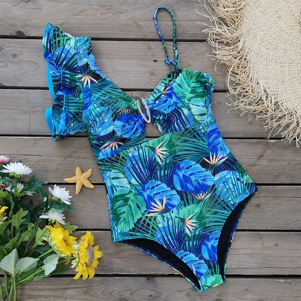 AIIZIE ELLIEE TROPICAL PRINTED SWIMWEAR - product image