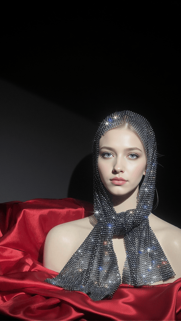 AIIZIE DELFINA TWO WAY CHAINMAIL SCARF - product image