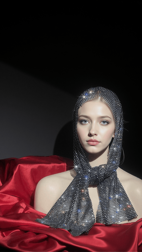 Delfina Zwei-Wege-Kettenhemd-Schal