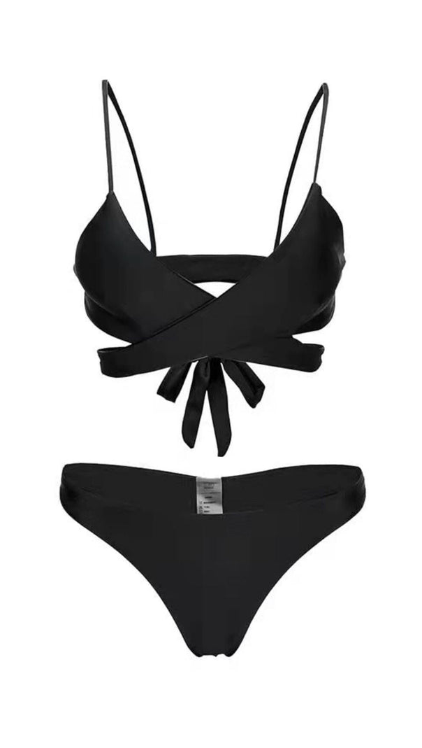 AIIZIE BLACK BIKINI TOP - product image
