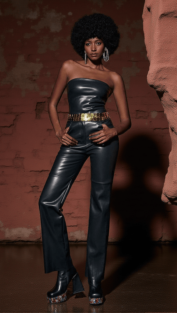 AIIZIE MARVEL LEATHER PANTS SET - product image