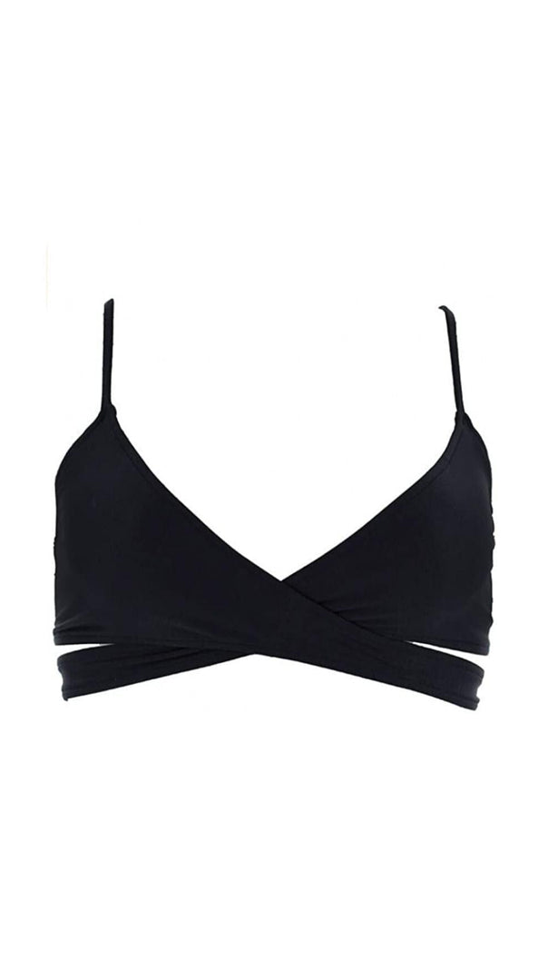 AIIZIE BLACK BIKINI TOP - product image