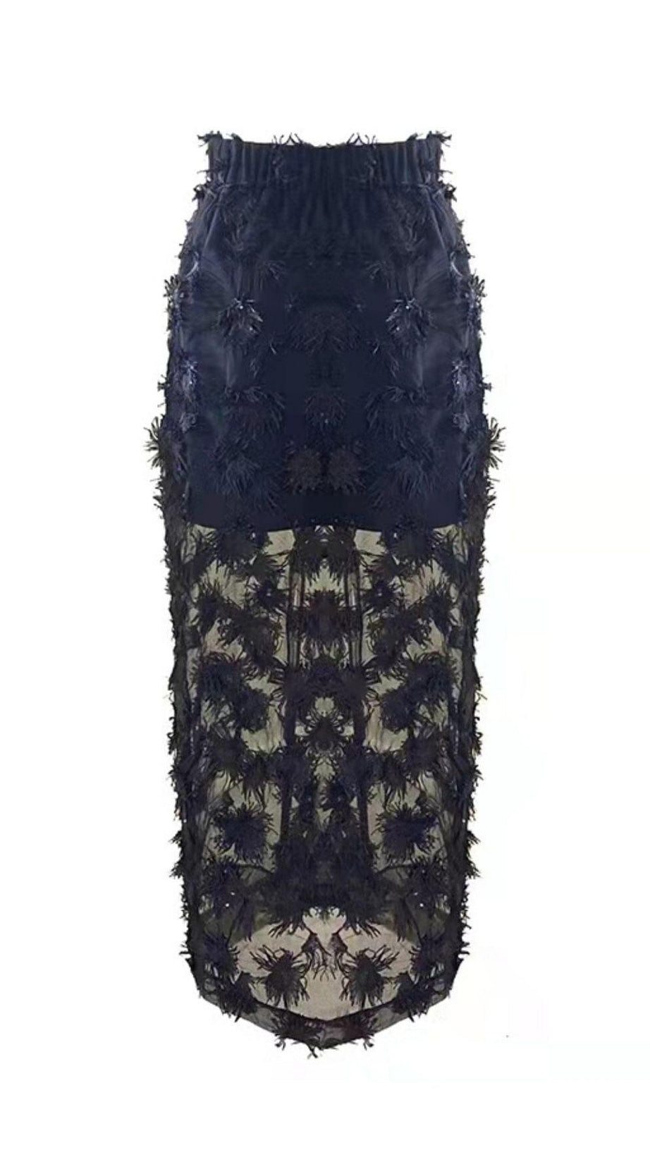 BLACK LACE BEACH SKIRT