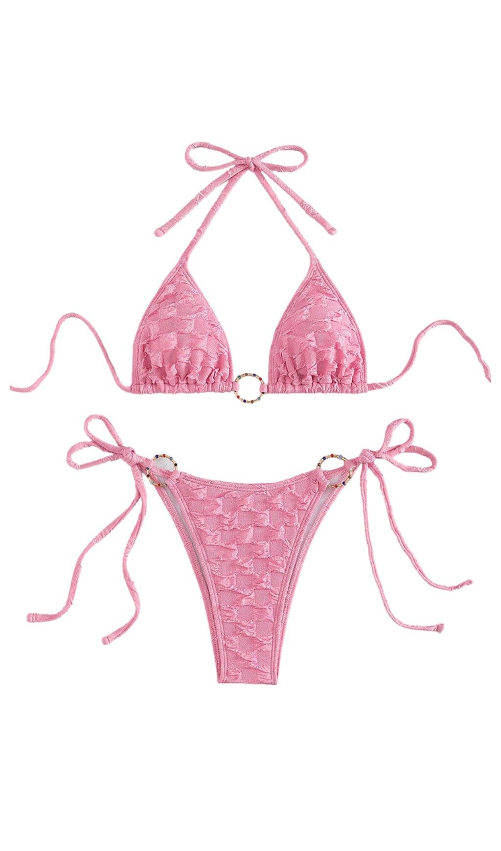 SCHNÜRBIKINI IN ROSA