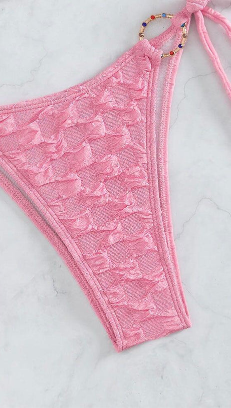 SCHNÜRBIKINI IN ROSA