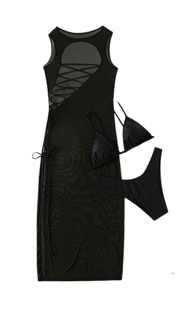 AIIZIE SMOCK THREE PIECES SWIMSUIT - product image