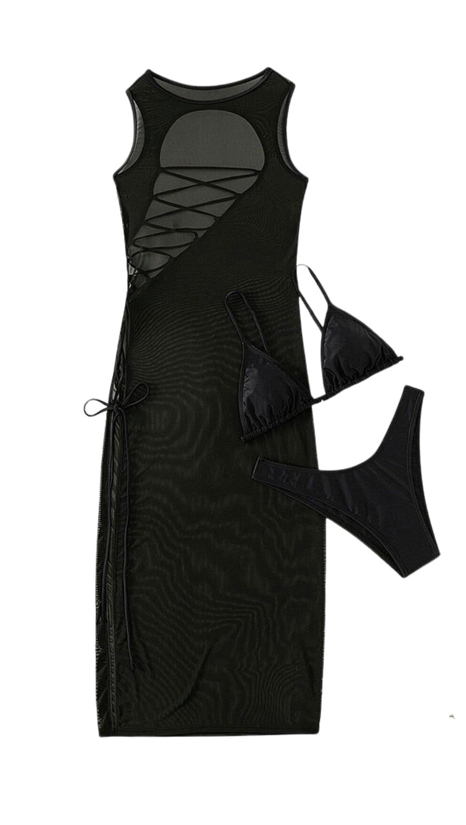SMOCK THREE PIECES SWIMSUIT
