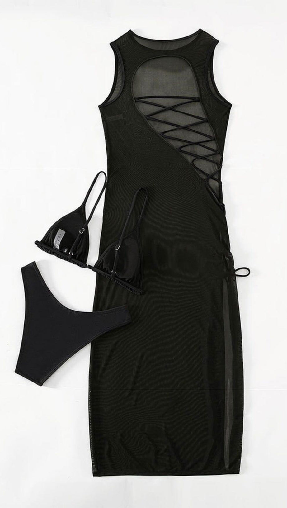 SMOCK THREE PIECES SWIMSUIT