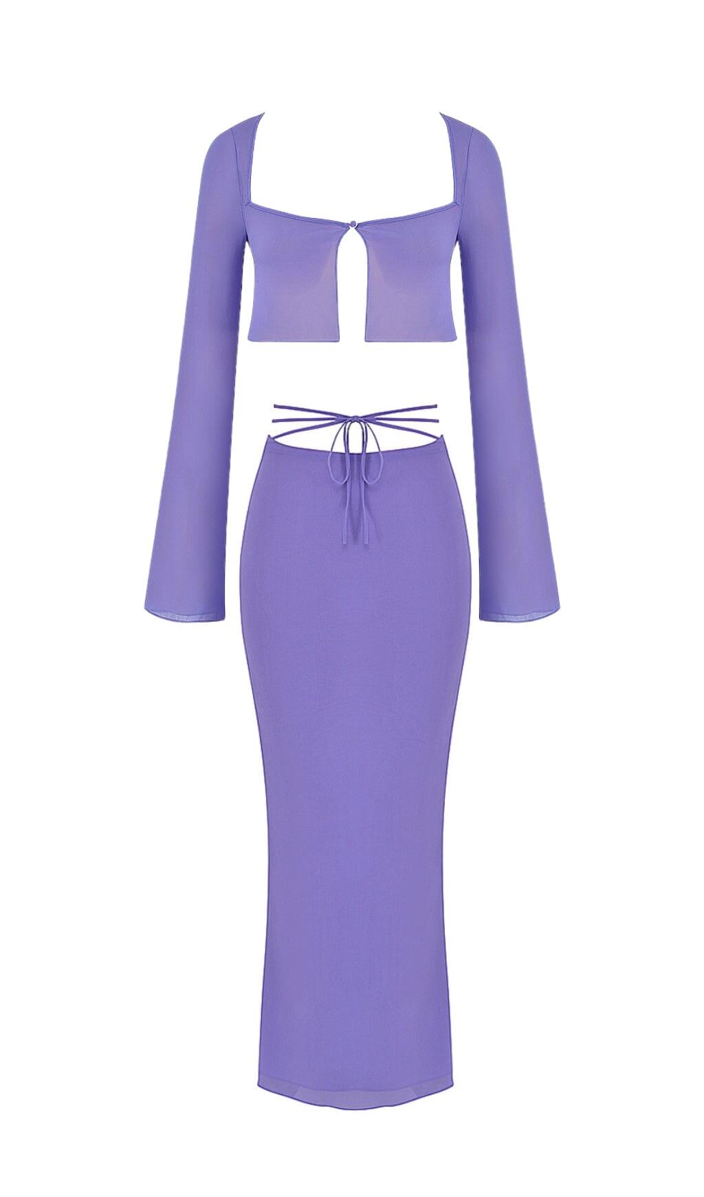 COSTUME DA BAGNO VIOLA CON TAGLIO