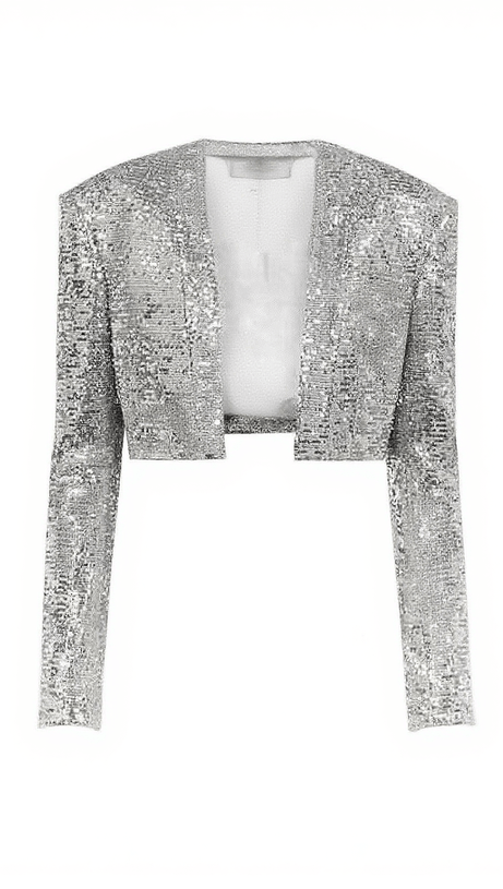 Mona Strickjacke mit Paillettenverzierung