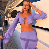 VIOLET CUTOUT SWIMSUIT