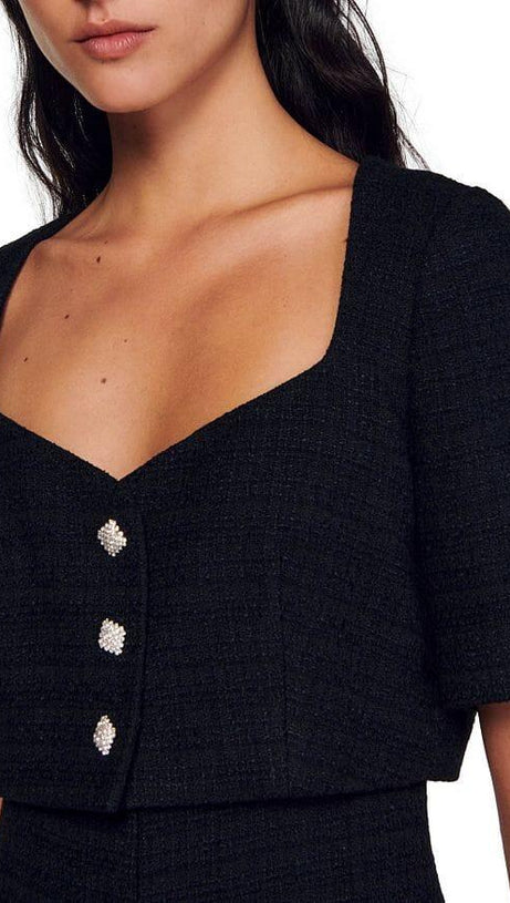 TERRENAS TWEED JUMPSUIT