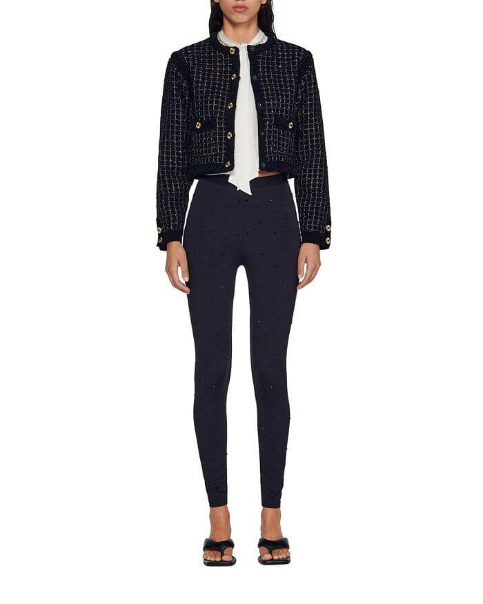 AIIZIE TEXTURED TWEED CARDIGAN SWEATER - product image