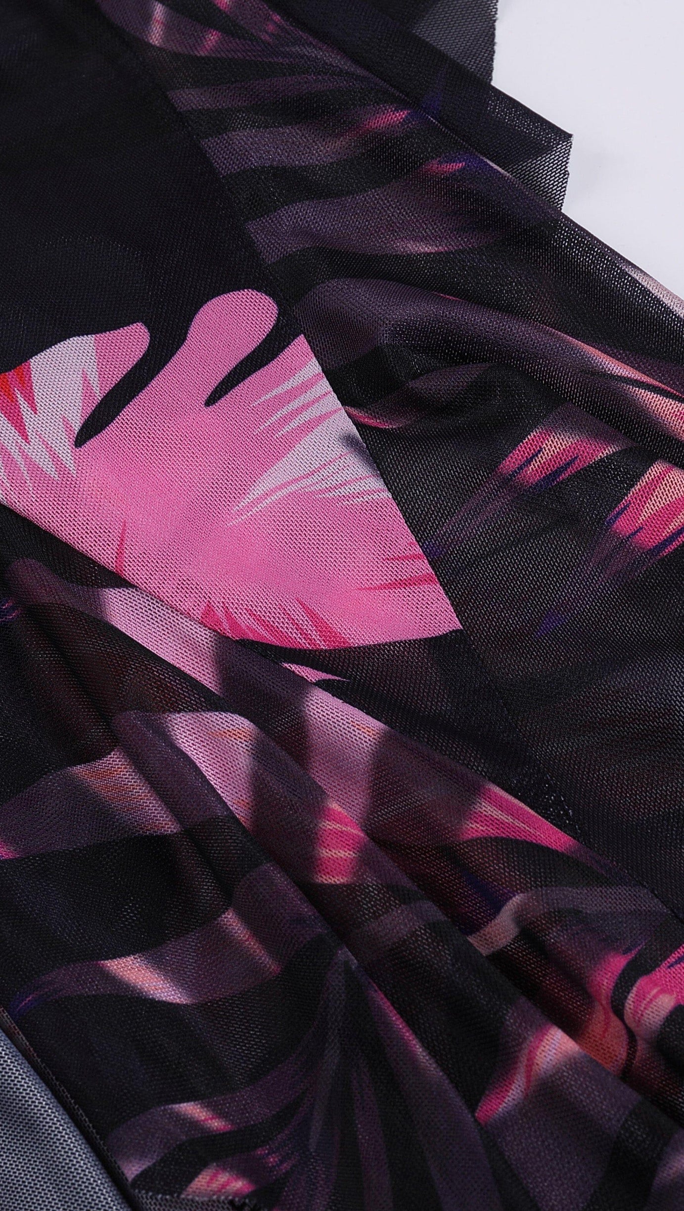 TROPICAL LEAF COLOR TUBE TOP DRESS