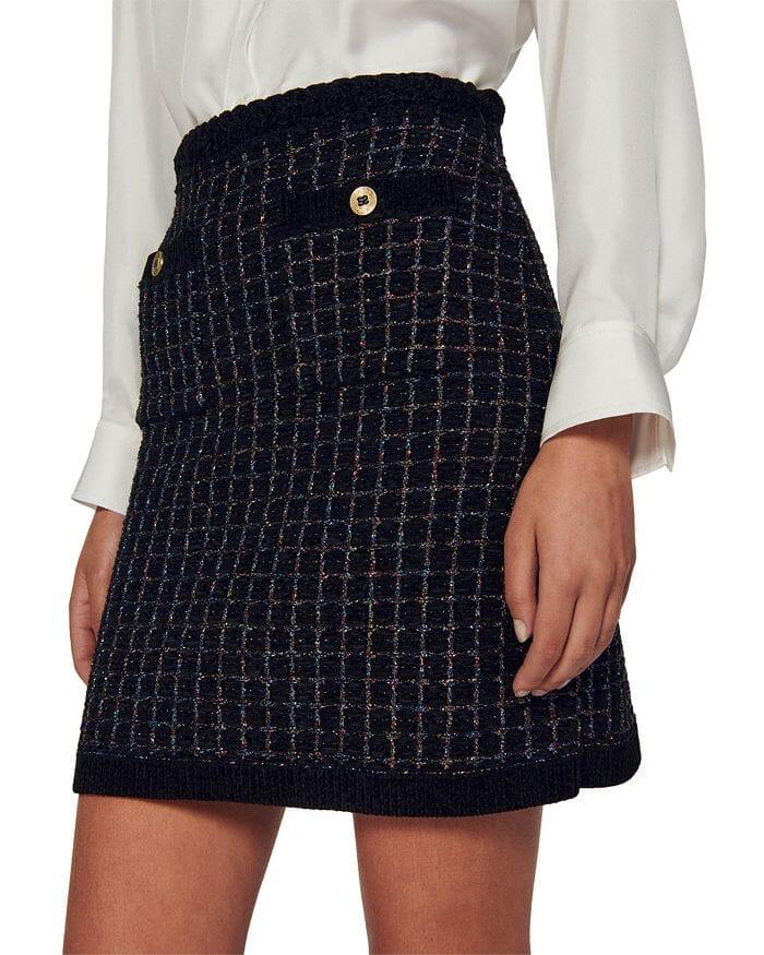 AIIZIE VELLA TEXTURED KNIT SKIRT - product image