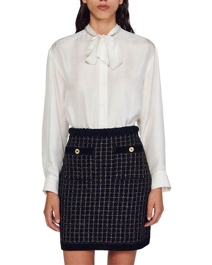 AIIZIE VELLA TEXTURED KNIT SKIRT - product image