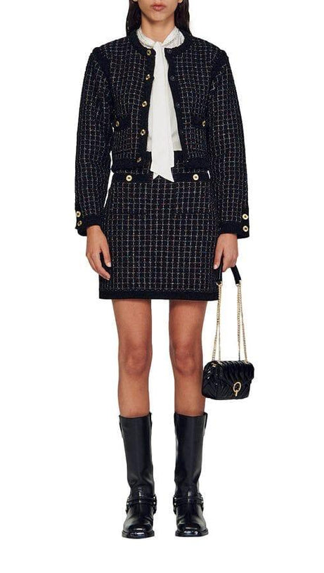 VELLA STRICKROCK MIT STRUKTUR 