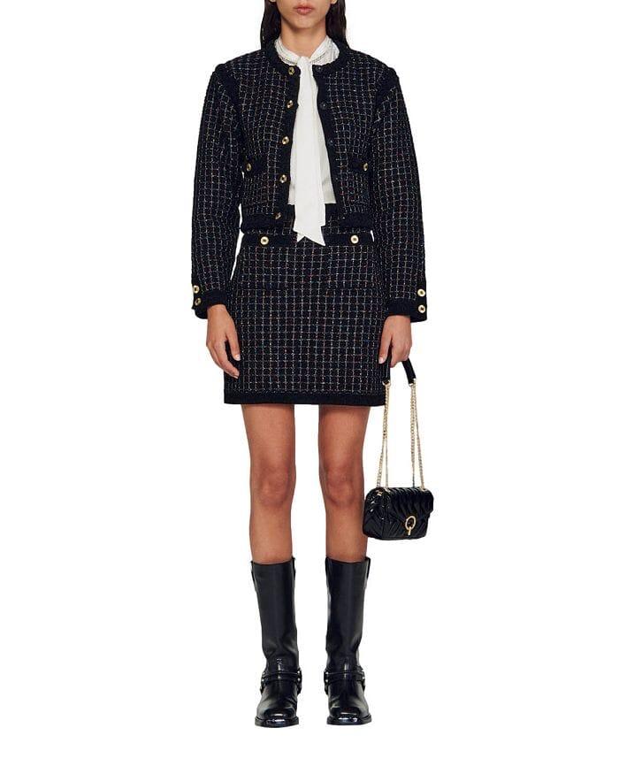 AIIZIE VELLA TEXTURED KNIT SKIRT - product image