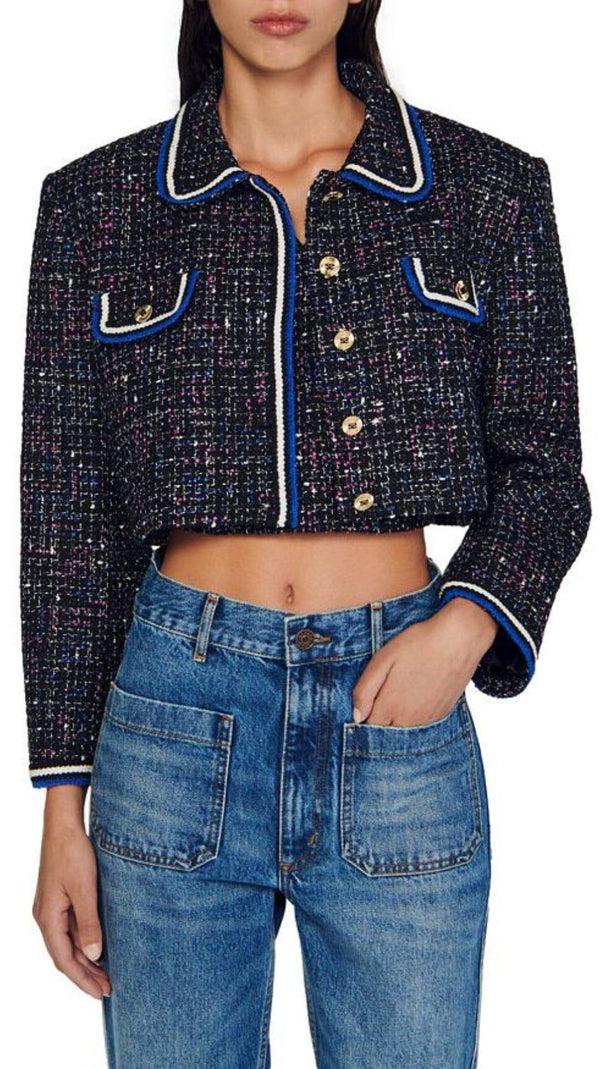 AIIZIE VICKY TWEED CROPPED JACKET - product image