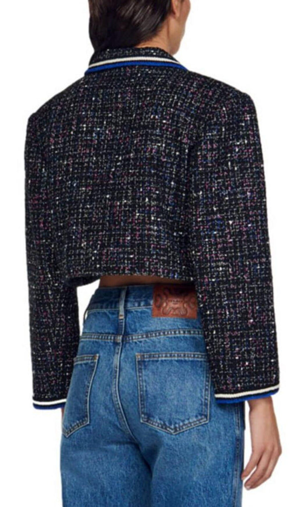 VICKY TWEED CROPPED JACKET