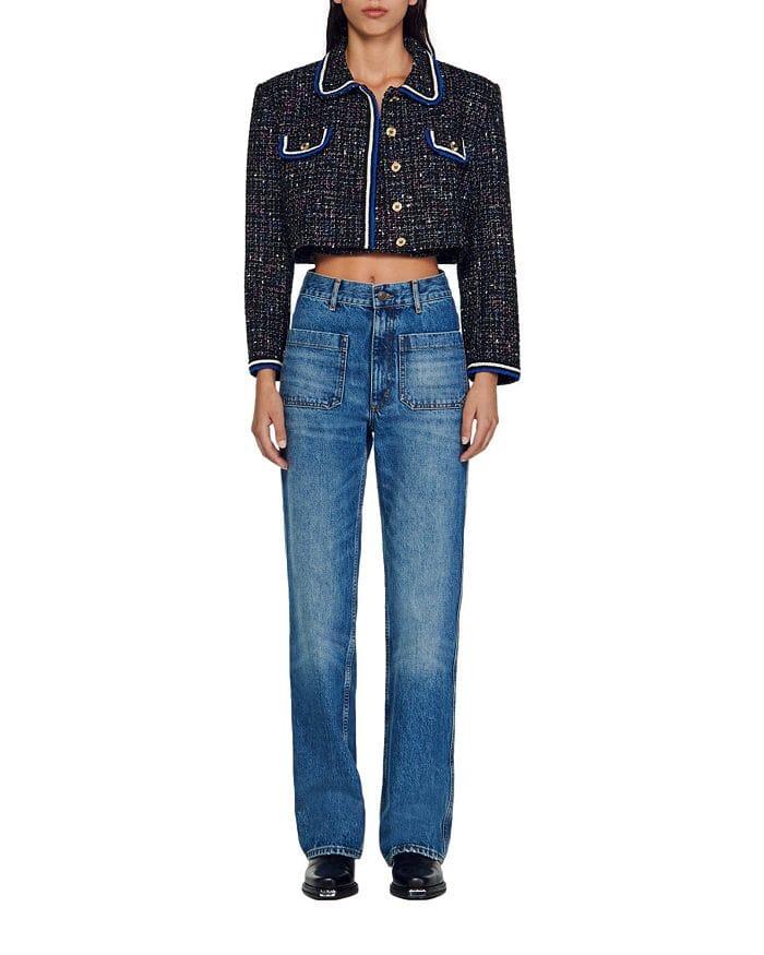 AIIZIE VICKY TWEED CROPPED JACKET - product image