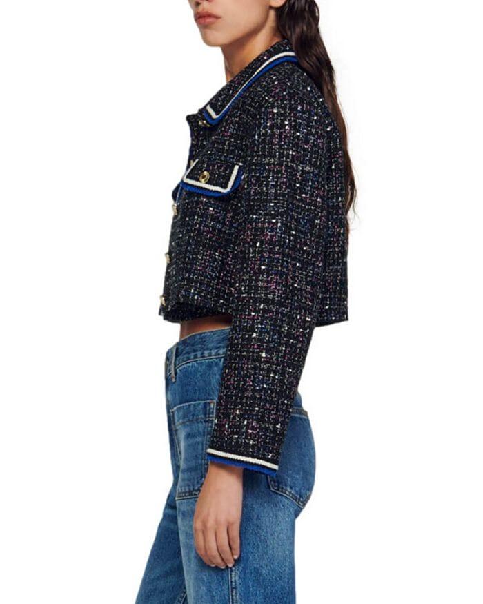 AIIZIE VICKY TWEED CROPPED JACKET - product image
